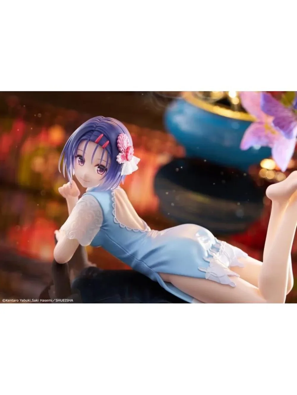 TAITO Desktop Cute To LOVE-Ru Darkness Yui Kotegawa Figure Blue Dress Ver.